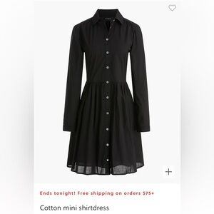 J. Crew collared mini shirtdress